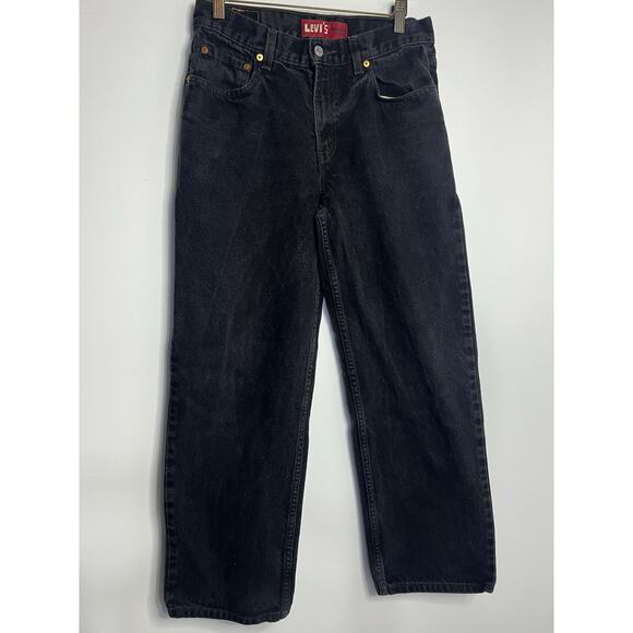 Vintage black denim Levi’s 550 Jeans 28 inch waist 26 in inseam - Picture 1 of 7